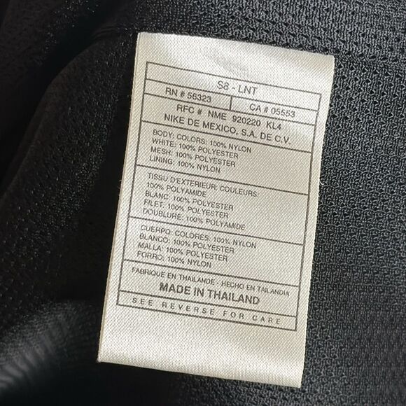 Vtg Nike 90s windbreaker zip up track jacket with back swoosh hit lockets size L - Picture 10 of 12